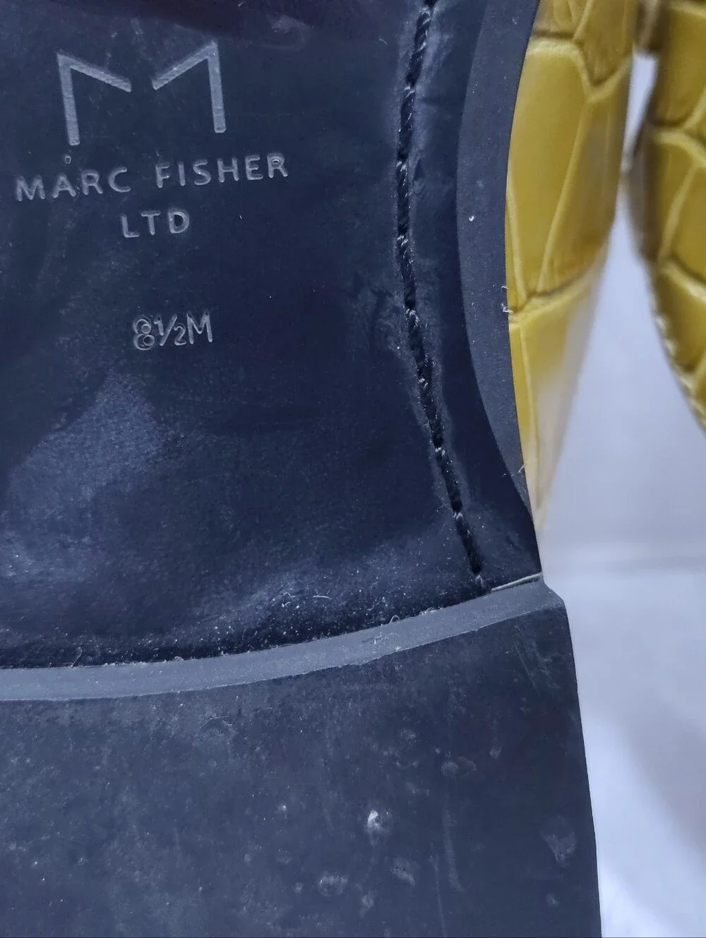 Marc Fisher LTD Flyta Croc-emvossed, Men # 8.5 US